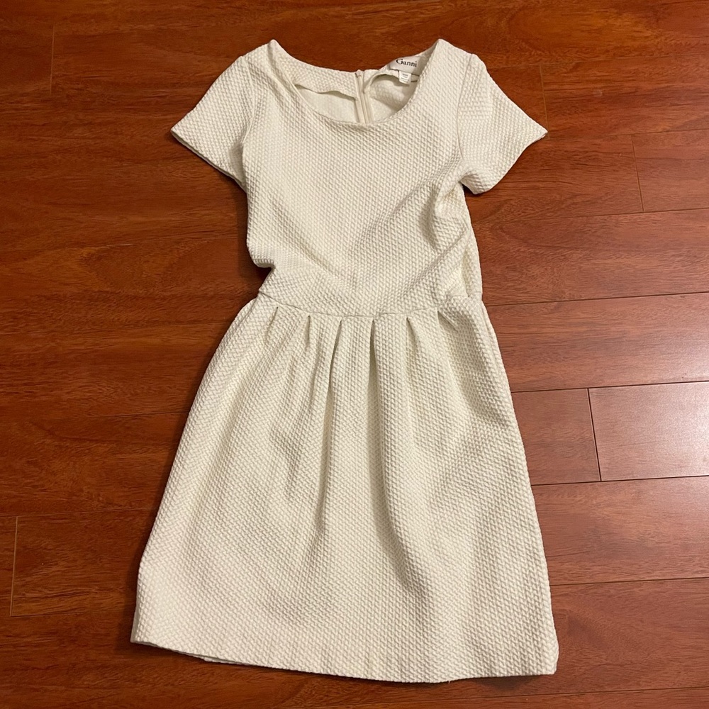 Ganni White Dress Small